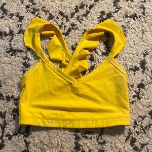Year of Ours Yellow Sports Bra